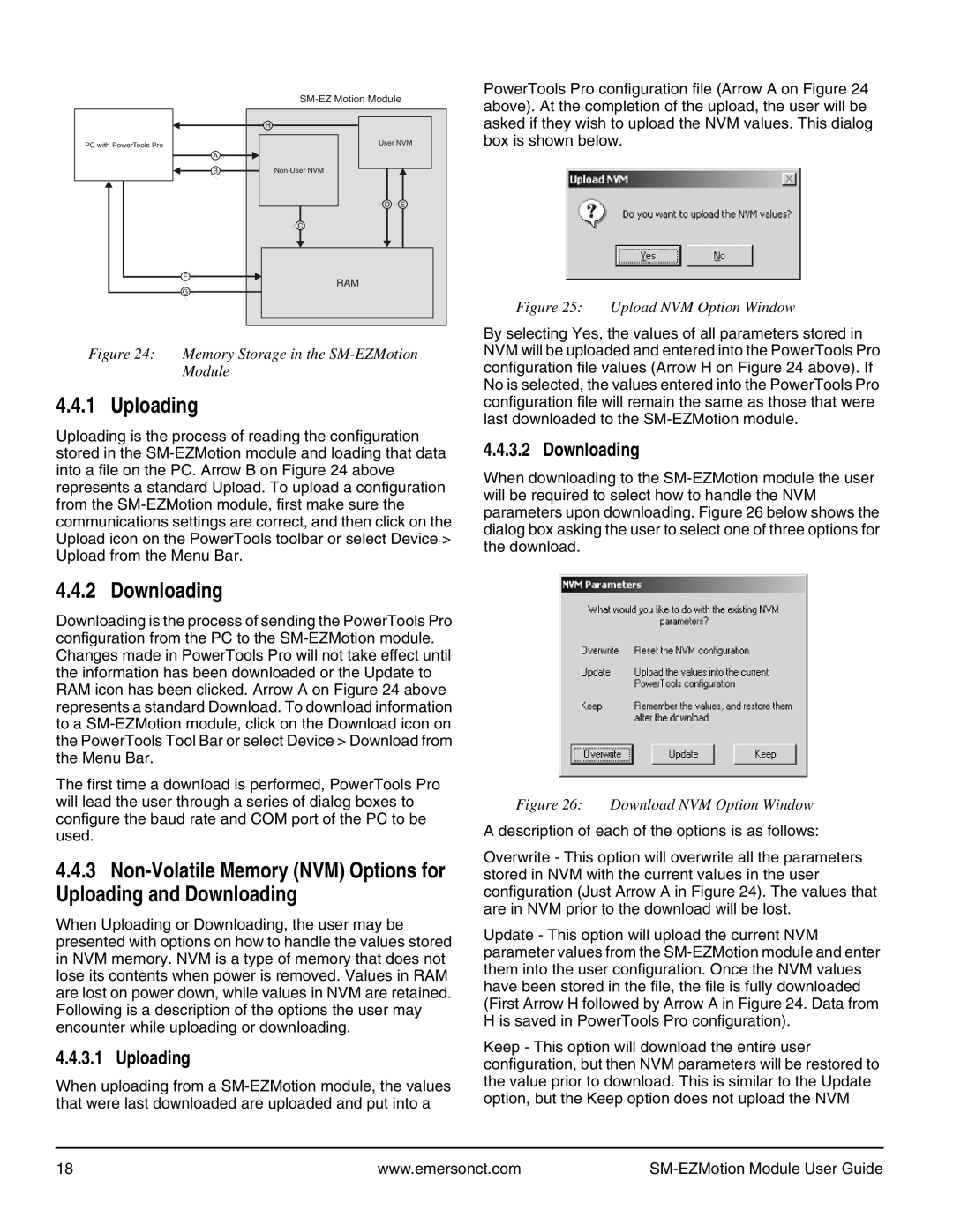 Emerson P/N 400361-00 manual Uploading, Downloading 