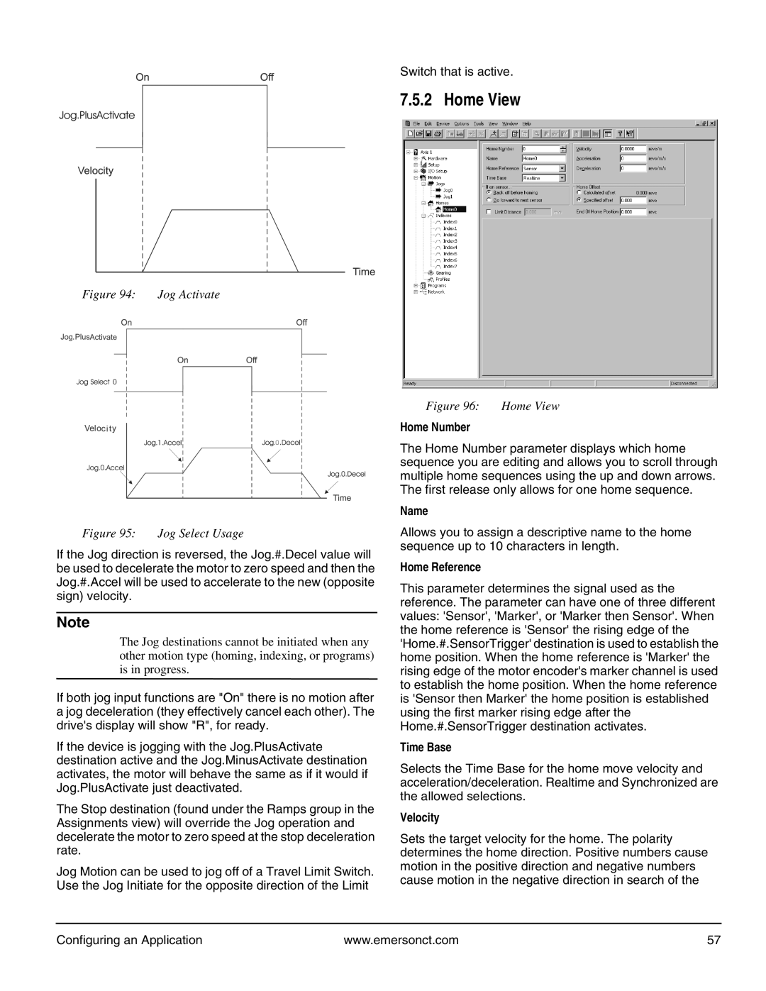 Emerson P/N 400361-00 manual Home View, Switch that is active, Home Number, Home Reference, Velocity 