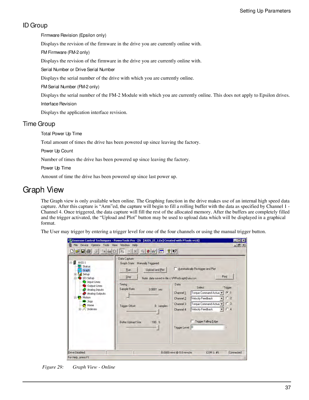 Emerson P/N 400518-02 manual ID Group, Time Group 