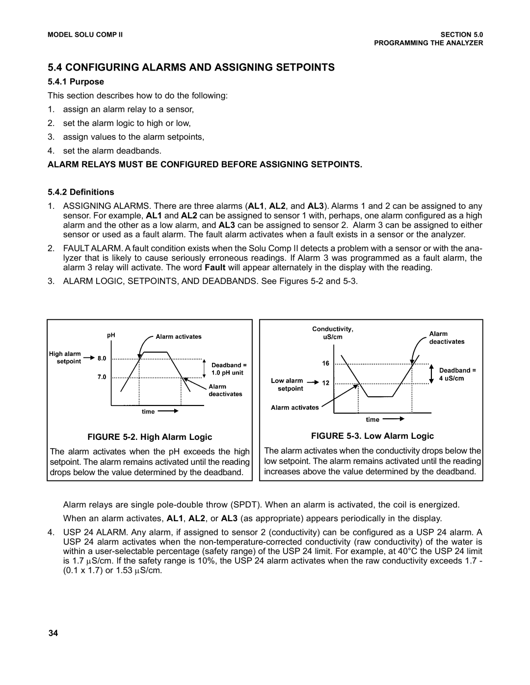 Emerson PN 51-1055pHC/rev.K instruction manual Alarm Relays Must be Configured Before Assigning Setpoints 