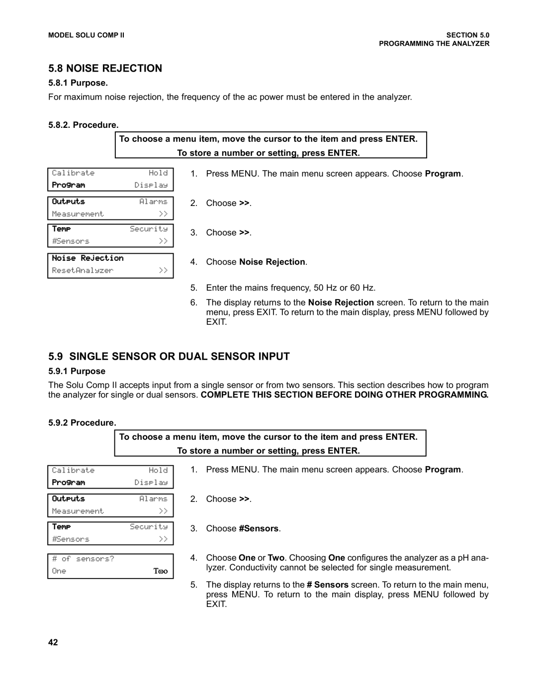 Emerson PN 51-1055pHC/rev.K instruction manual Choose Noise Rejection 