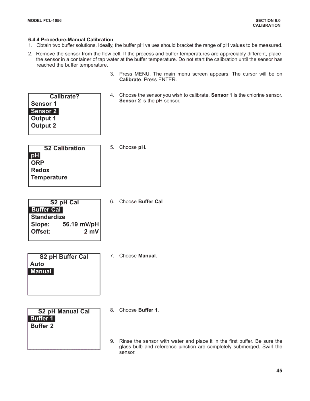 Emerson PN 51-FCL-1056 instruction manual Manual, Buffer 