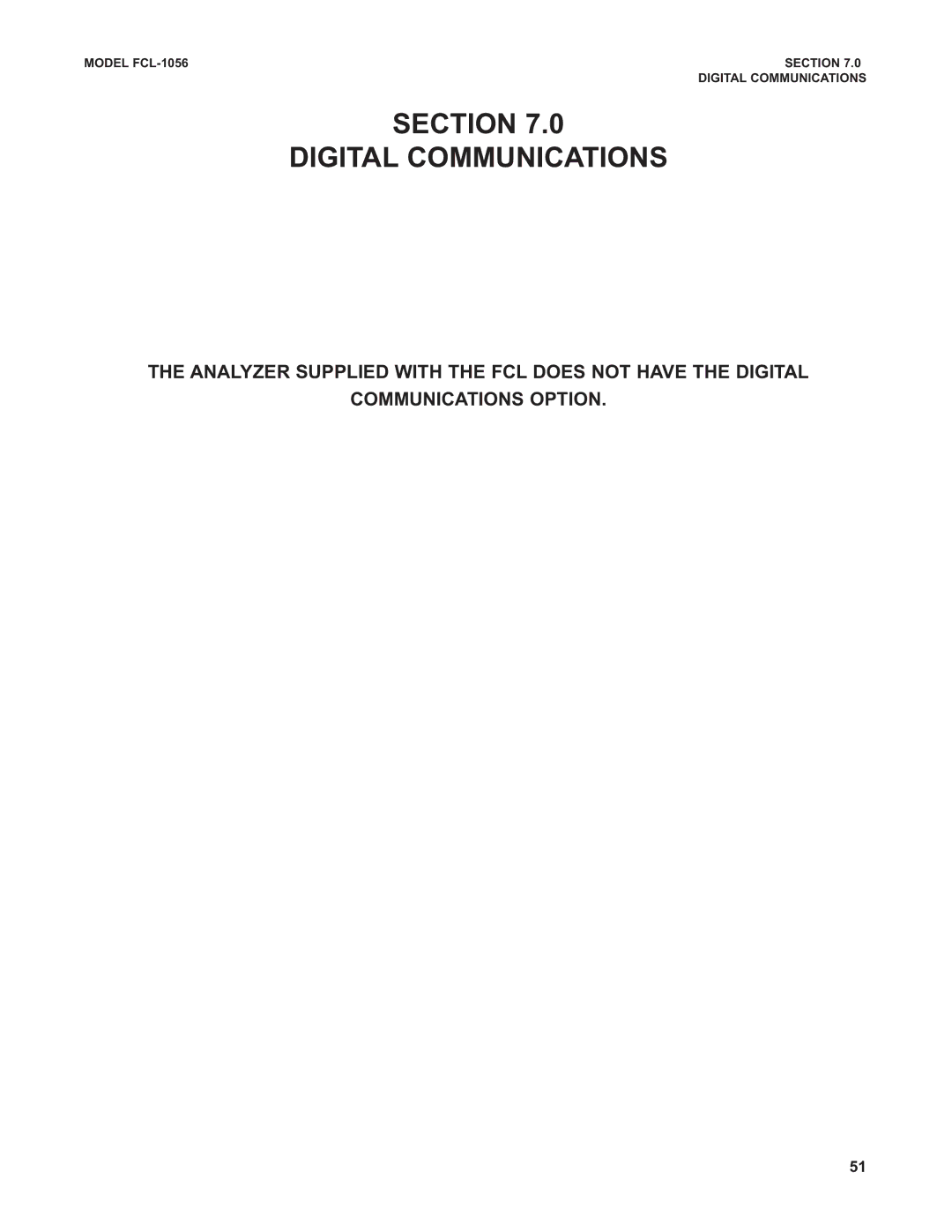 Emerson PN 51-FCL-1056 instruction manual Section Digital Communications 