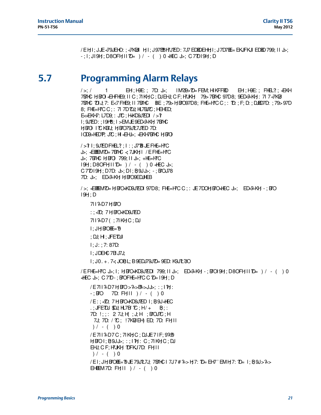 Emerson PN-51-T56 instruction manual Programming Alarm Relays, Enter/Menu 