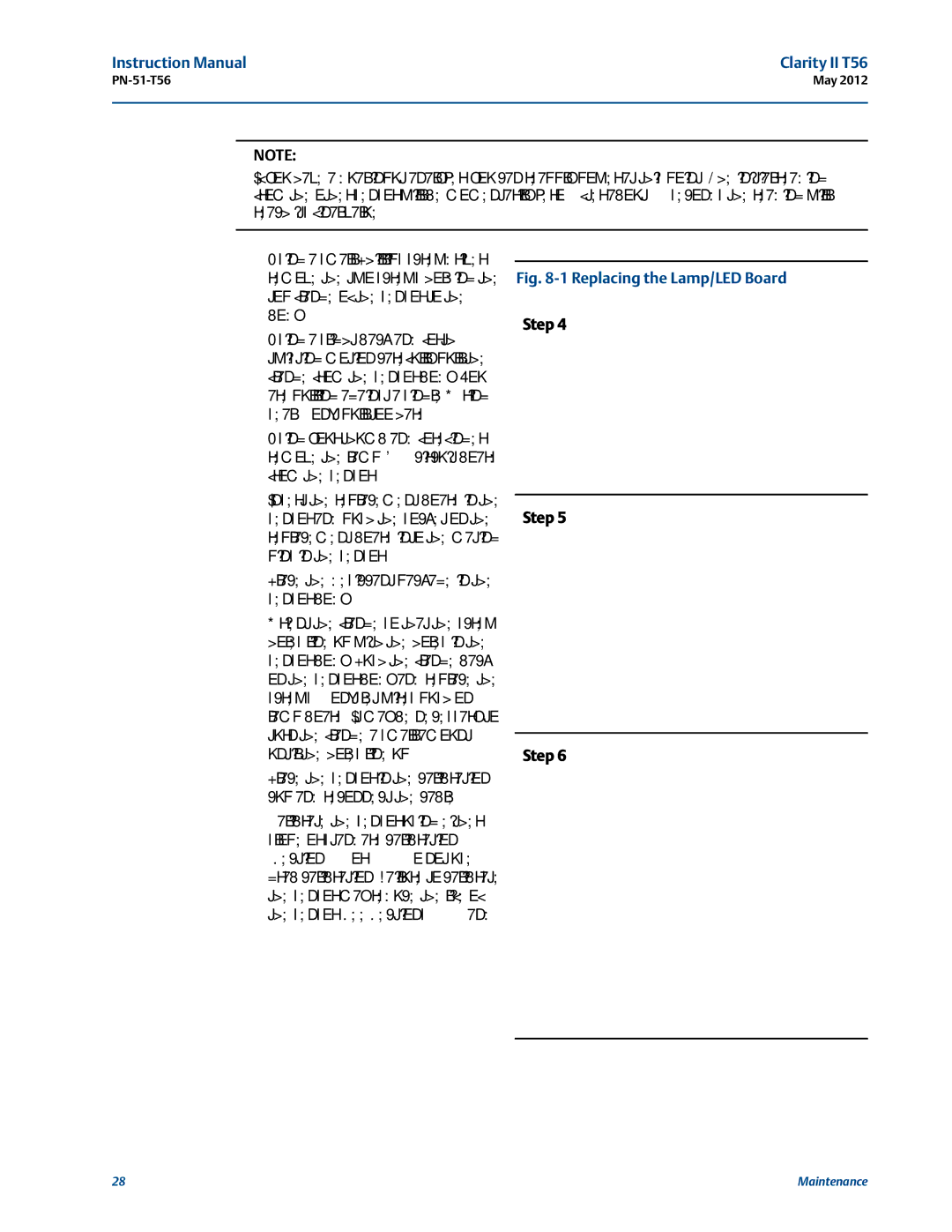 Emerson PN-51-T56 instruction manual Replacing the Lamp/LED Board 