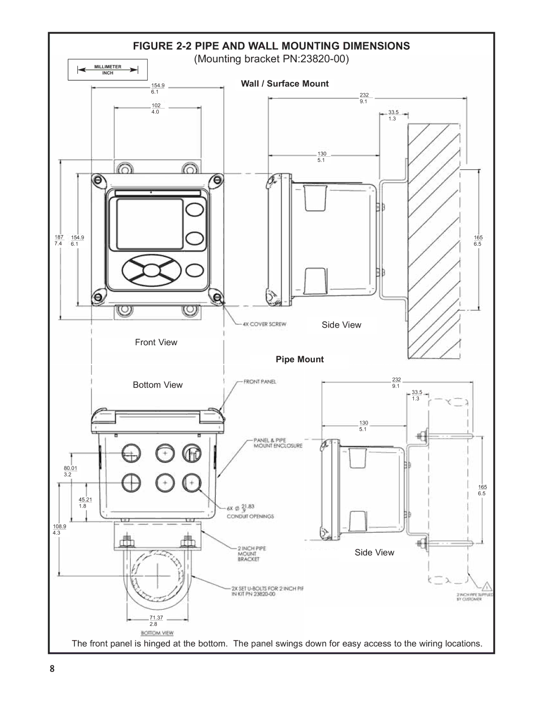 Emerson Process Management 1056 instruction sheet Wall / Surface Mount, Pipe Mount 