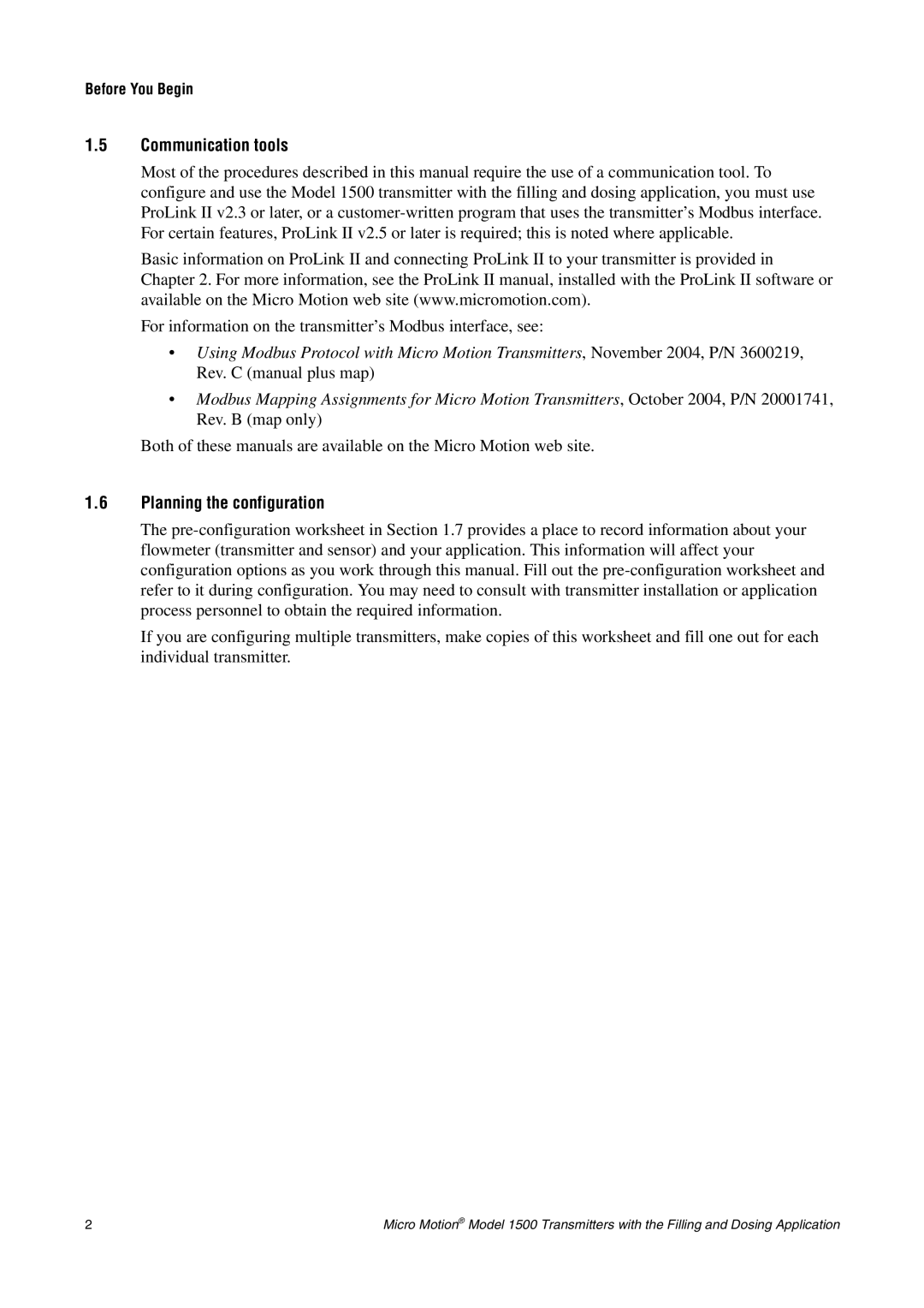 Emerson Process Management 1500 manual Communication tools, Planning the configuration, Before You Begin 