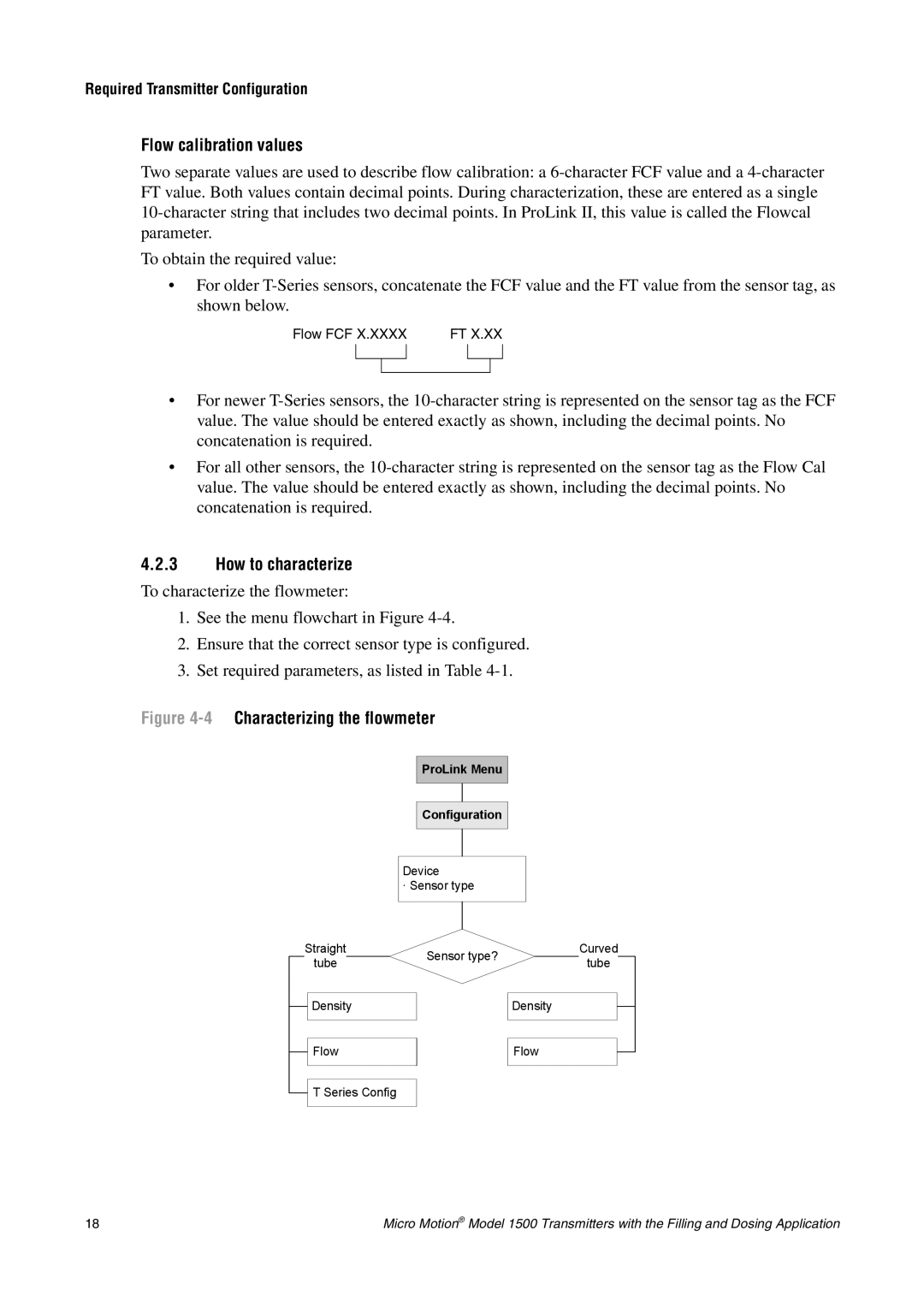 Emerson Process Management 1500 manual Flow calibration values, How to characterize 