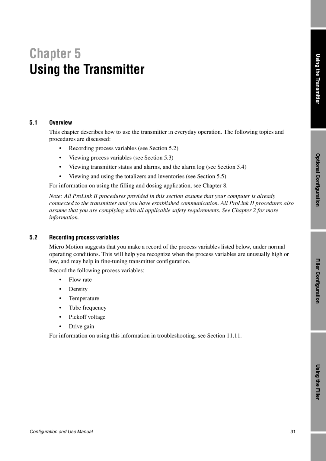 Emerson Process Management 1500 manual Using the Transmitter, Recording process variables 