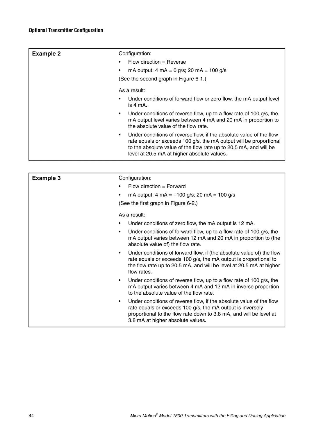 Emerson Process Management 1500 manual Flow direction = Reverse 