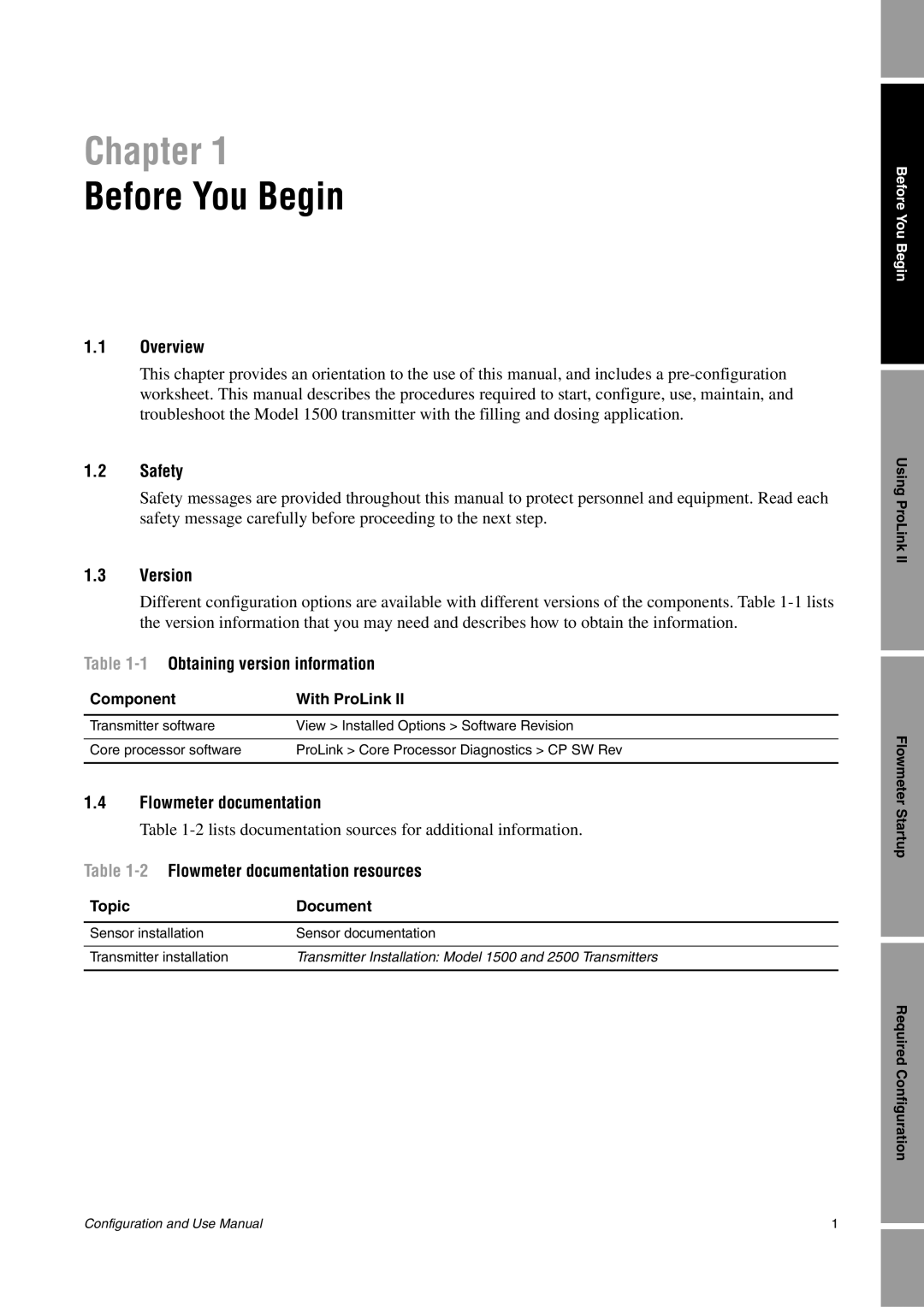 Emerson Process Management 1500 manual Before You Begin 