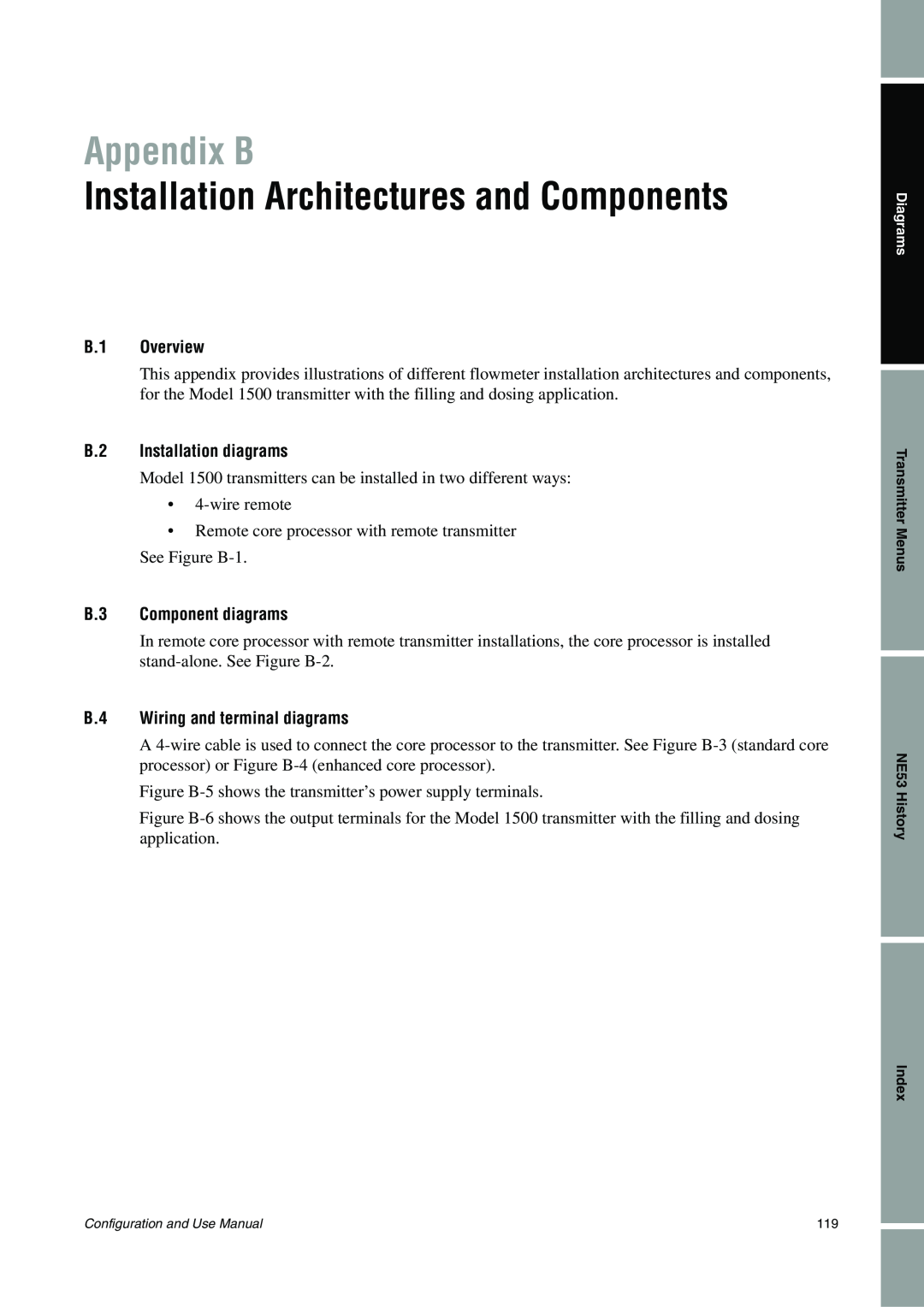 Emerson Process Management 1500 manual Appendix B, Installation Architectures and Components, B.1 Overview 