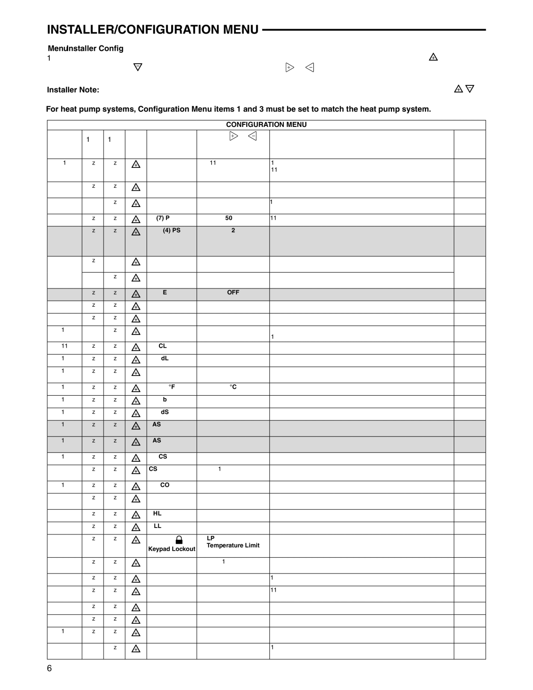 Emerson Process Management 1F95-1291 specifications INSTALLER/CONFIGURATION Menu, Key 