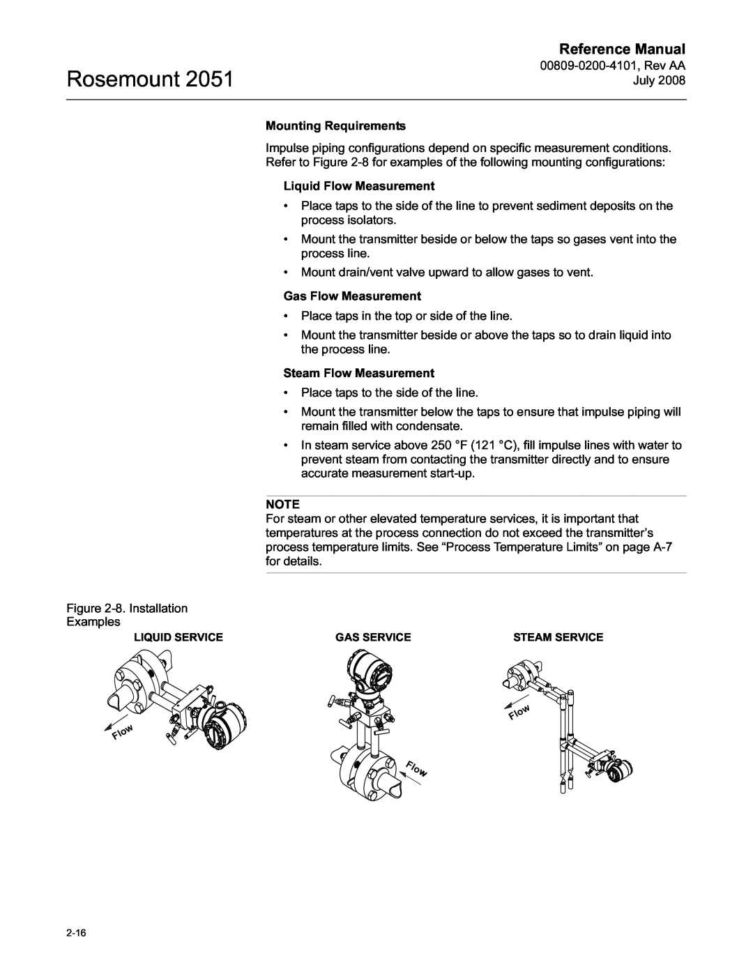 Emerson Process Management 2051 manual Rosemount, Reference Manual, Flow 