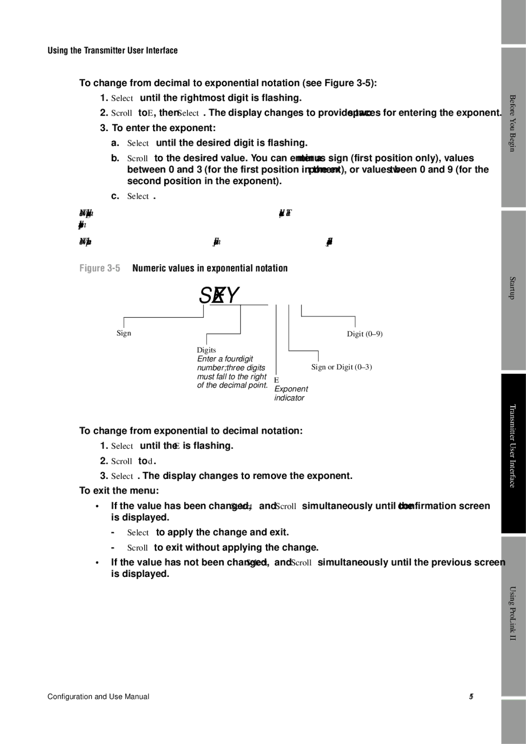 Emerson Process Management 2400S manual Select, Scroll to d 