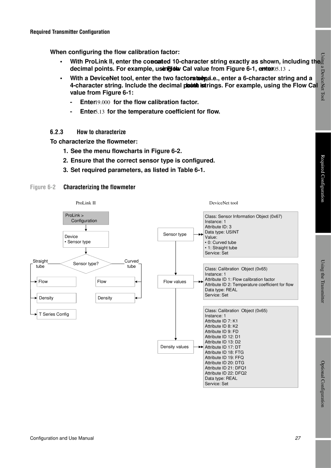 Emerson Process Management 2400S manual How to characterize, 2Characterizing the flowmeter 