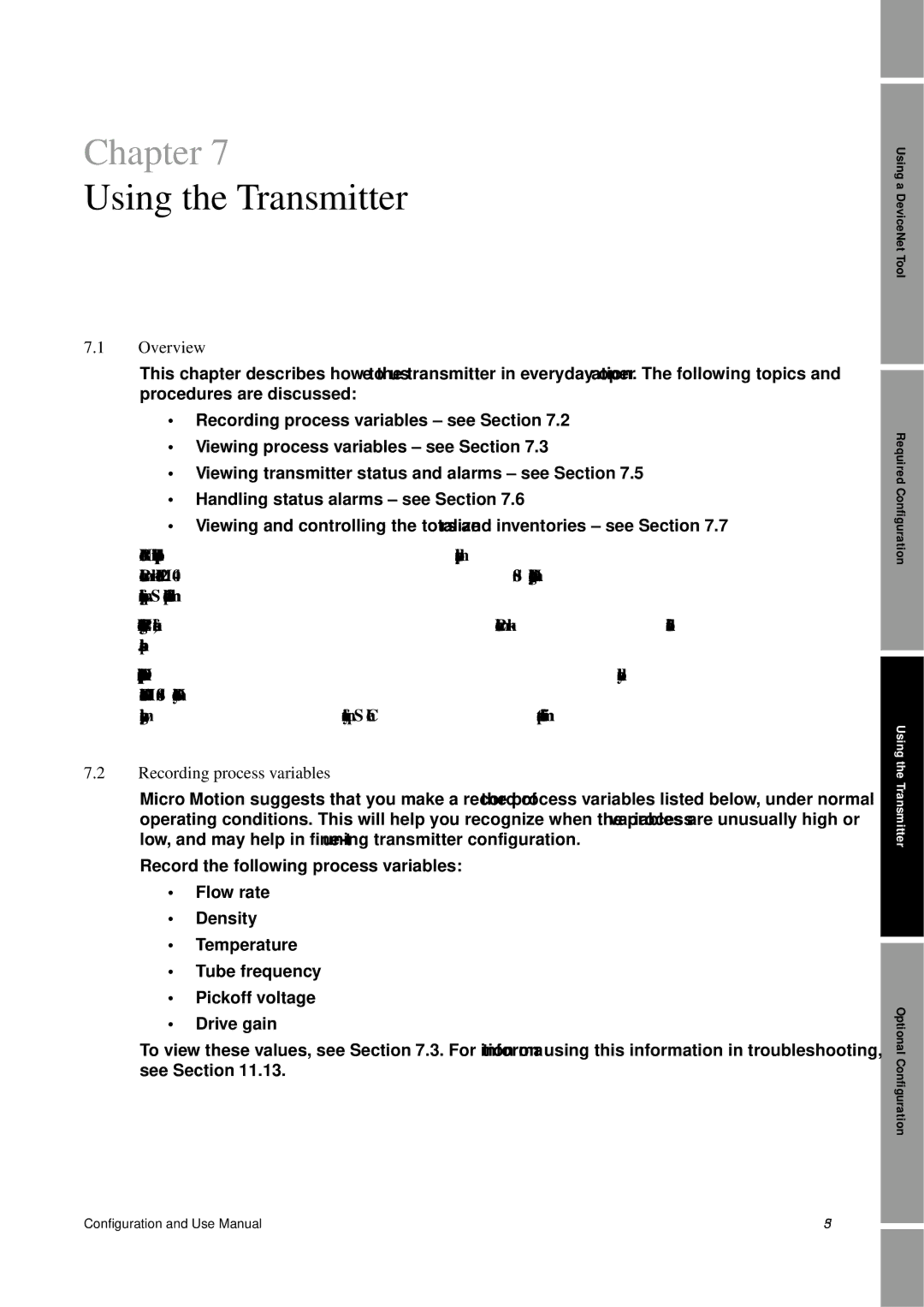 Emerson Process Management 2400S manual Using the Transmitter, Recording process variables 