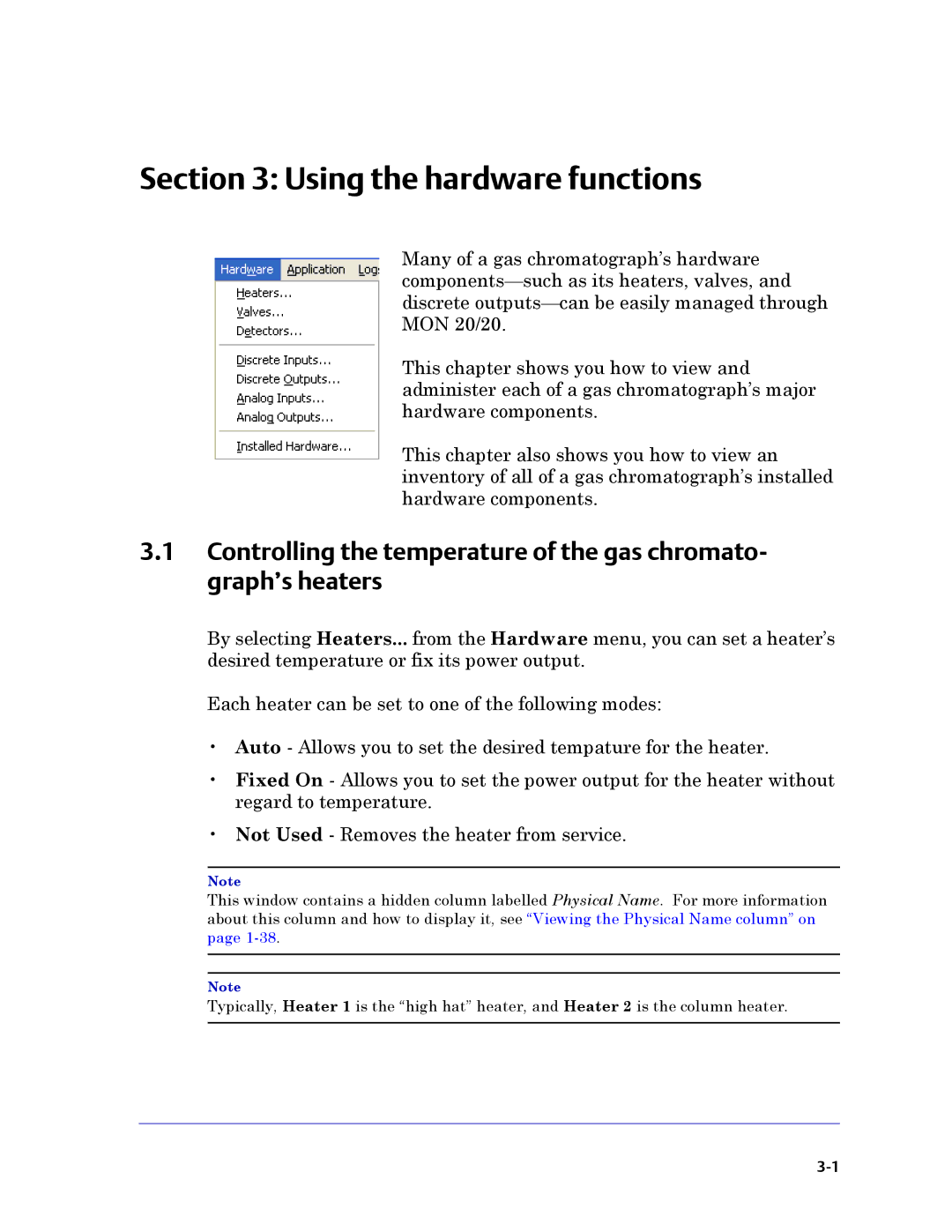 Emerson Process Management 3-9000-745 manual Using the hardware functions 