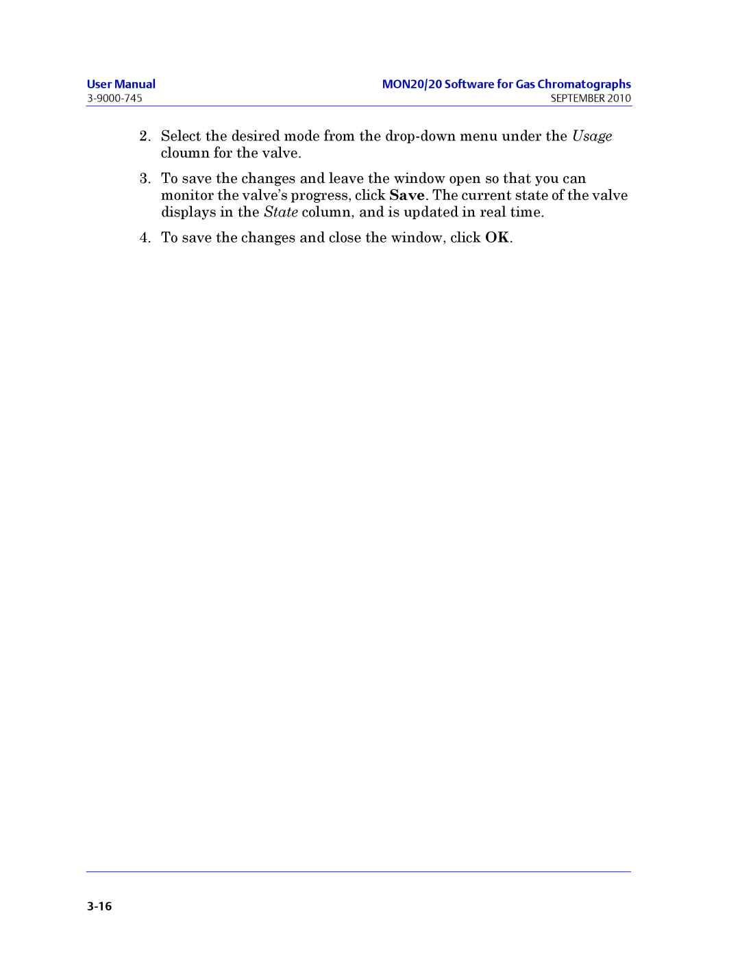 Emerson Process Management 3-9000-745 manual MON20/20 Software for Gas Chromatographs 