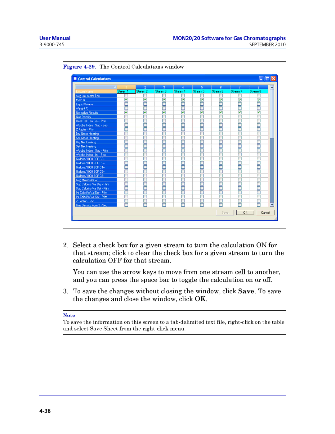 Emerson Process Management 3-9000-745 manual The Control Calculations window 