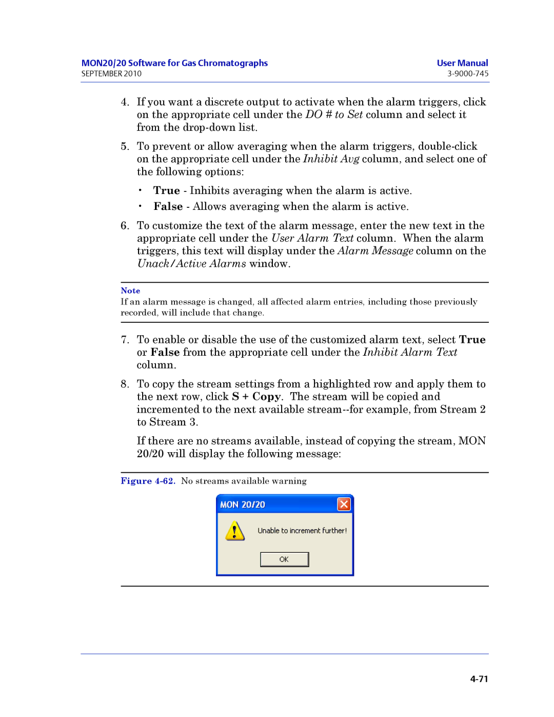 Emerson Process Management 3-9000-745 manual No streams available warning 