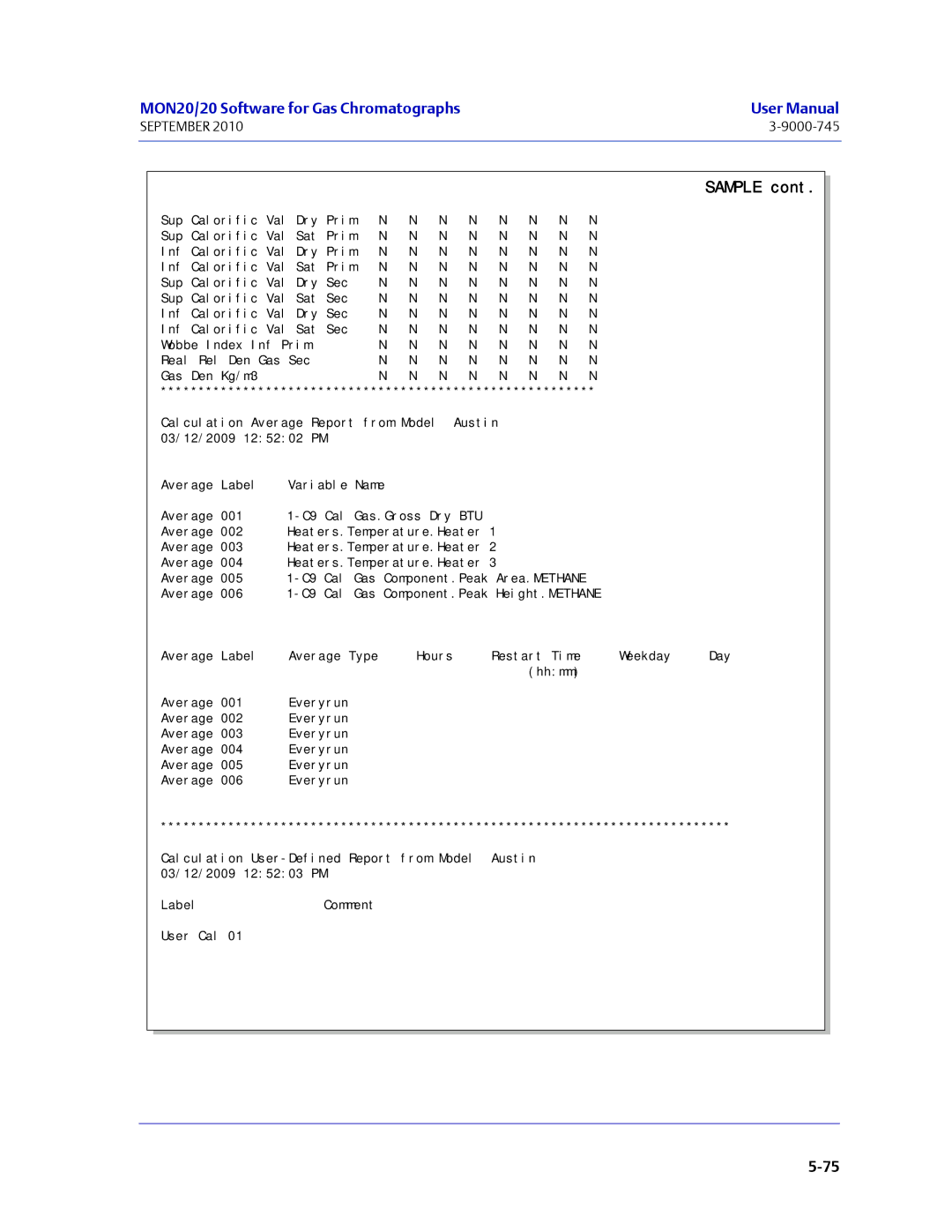 Emerson Process Management 3-9000-745 manual Kg/m3 Calculation 