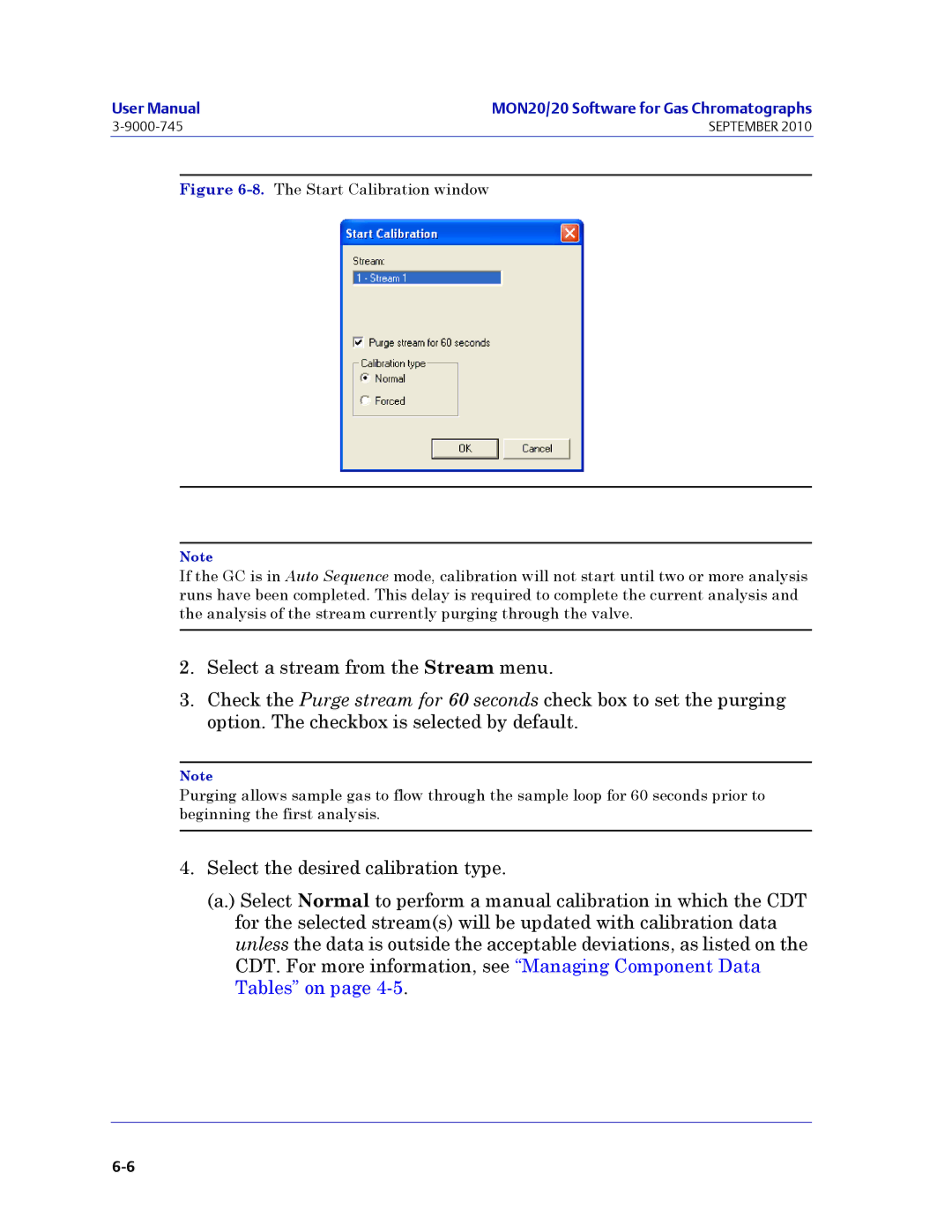 Emerson Process Management 3-9000-745 manual Start Calibration window 