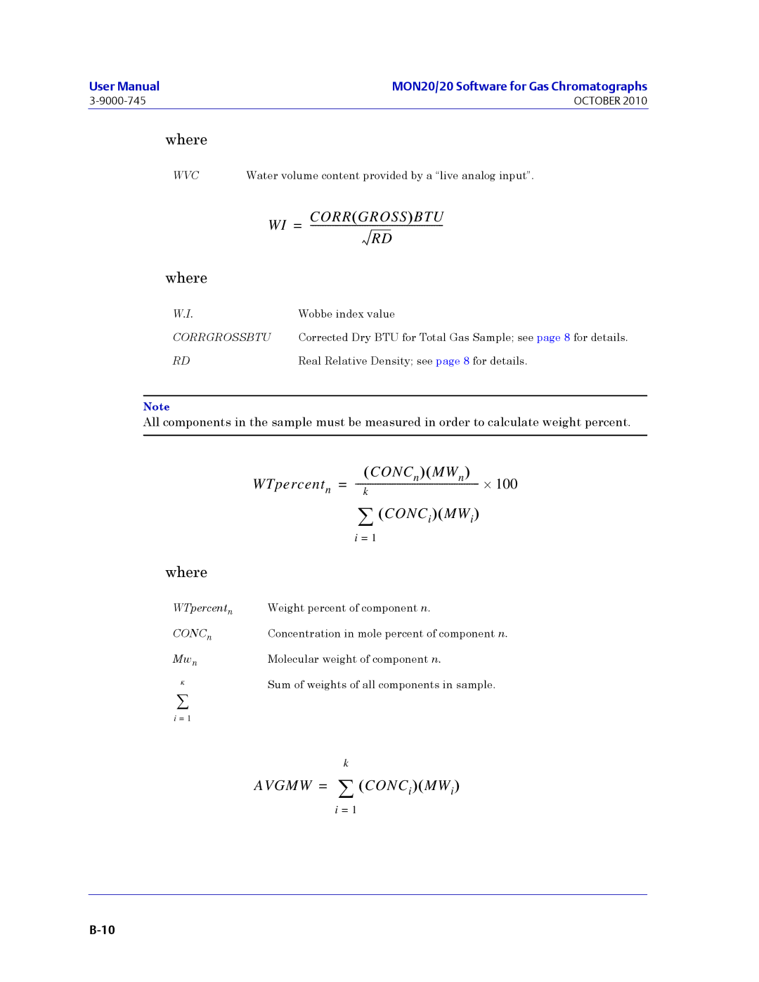 Emerson Process Management 3-9000-745 manual Corrgrossbtu 