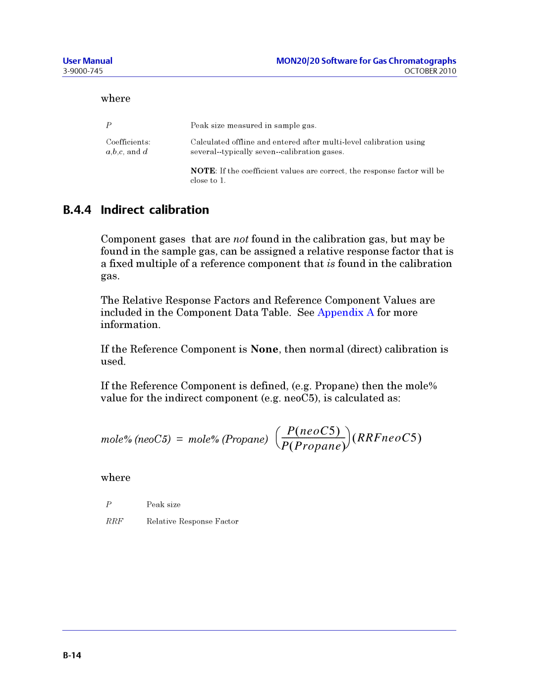 Emerson Process Management 3-9000-745 manual Indirect calibration 