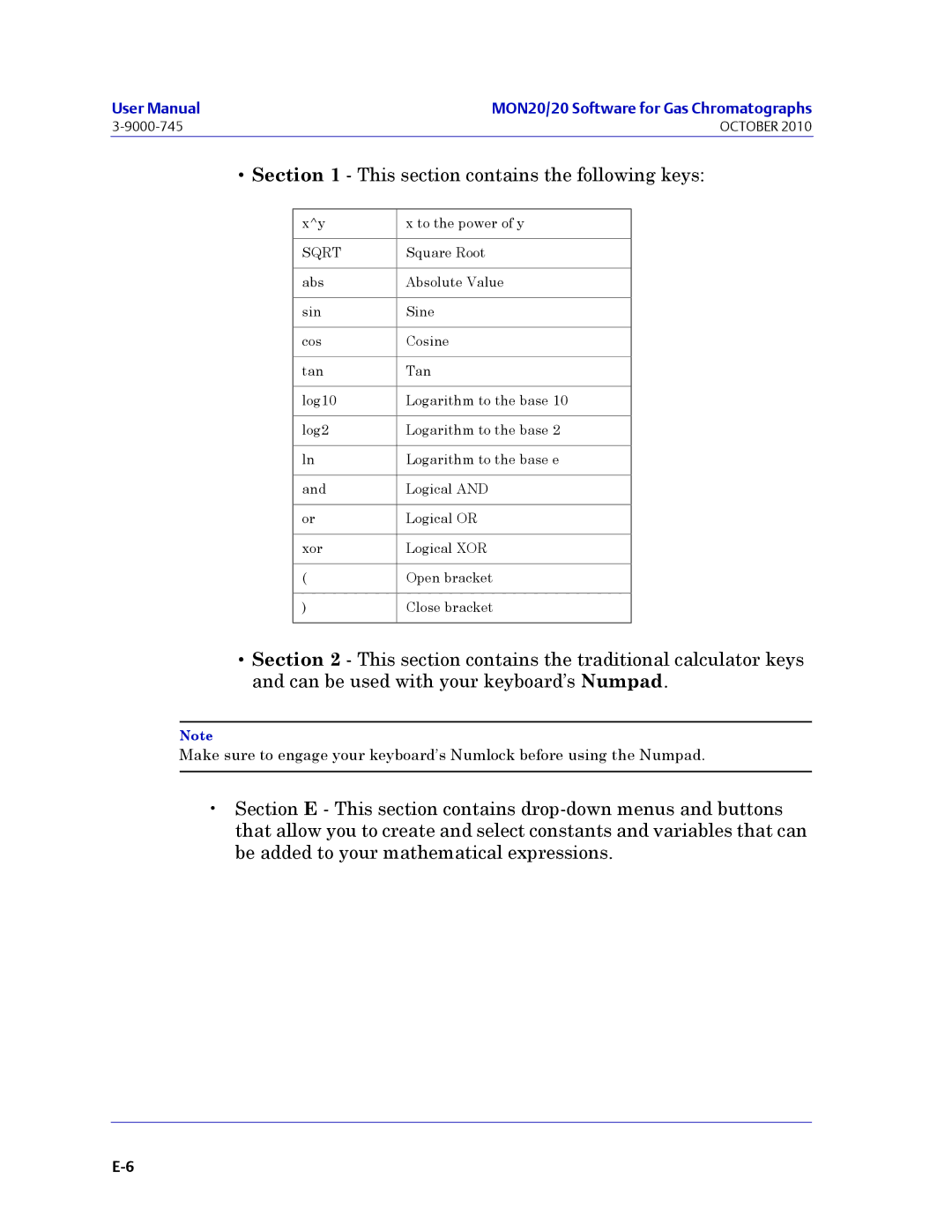 Emerson Process Management 3-9000-745 manual This section contains the following keys 