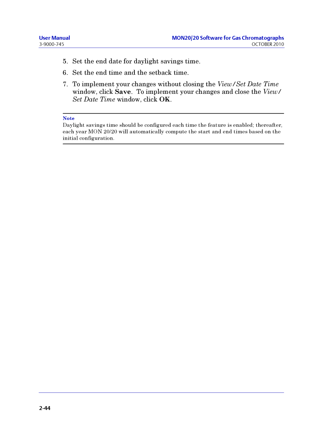 Emerson Process Management 3-9000-745 manual MON20/20 Software for Gas Chromatographs 