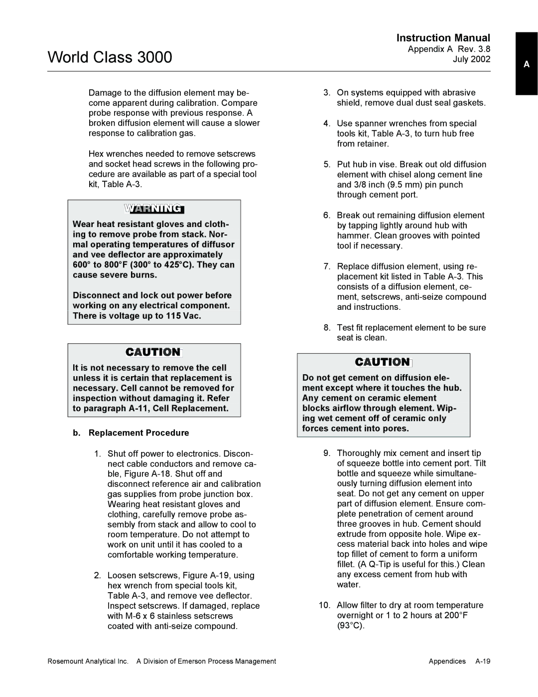 Emerson Process Management 3000 instruction manual World Class 