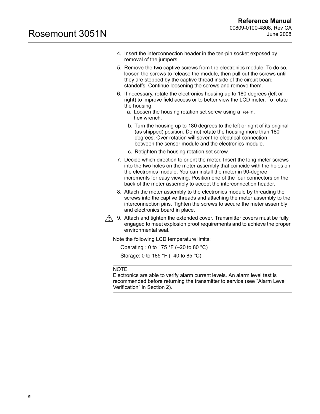 Emerson Process Management manual Rosemount 3051N 