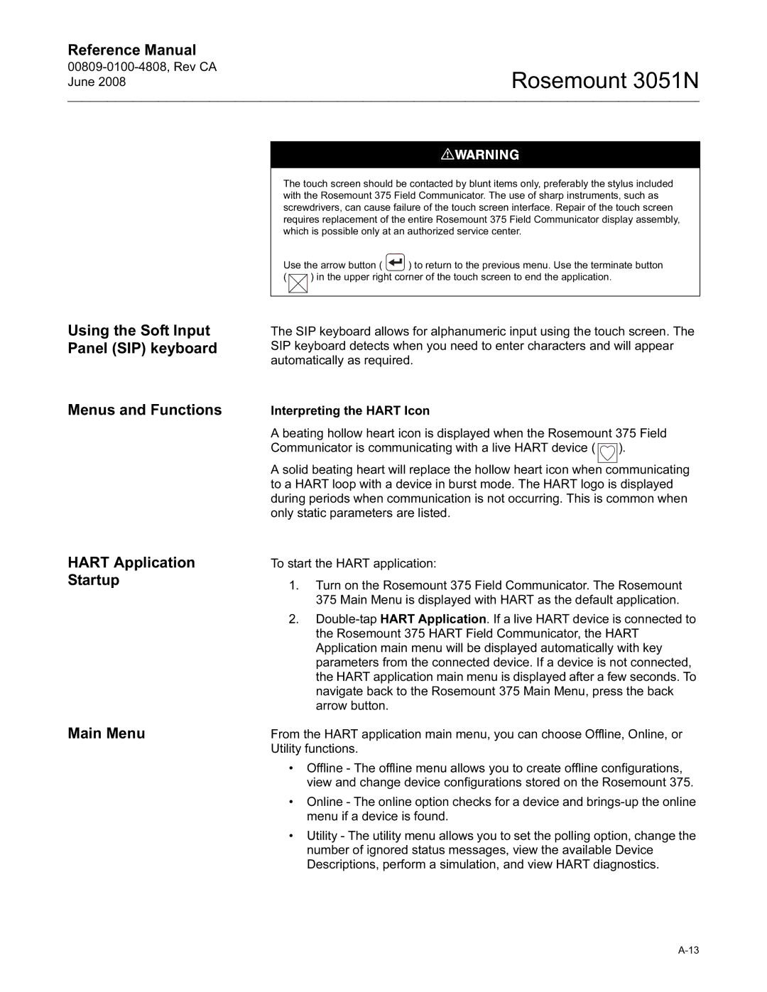 Emerson Process Management manual Rosemount 3051N 