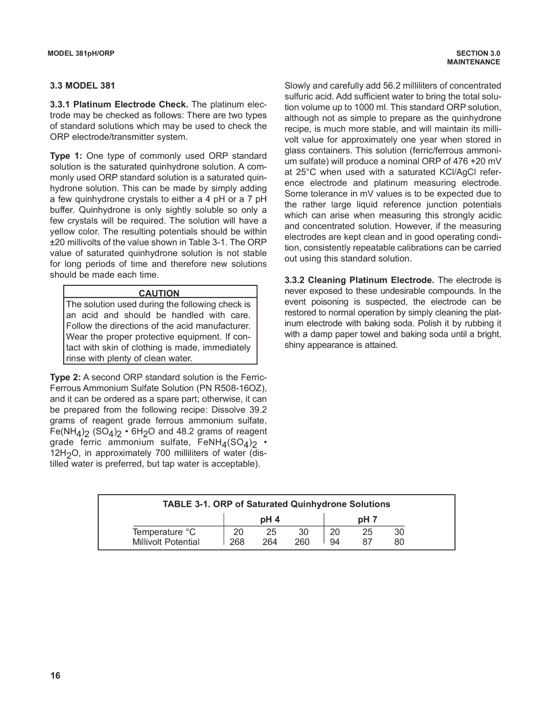 Emerson Process Management 381 instruction manual Temperature C Millivolt Potential 268 264 260 