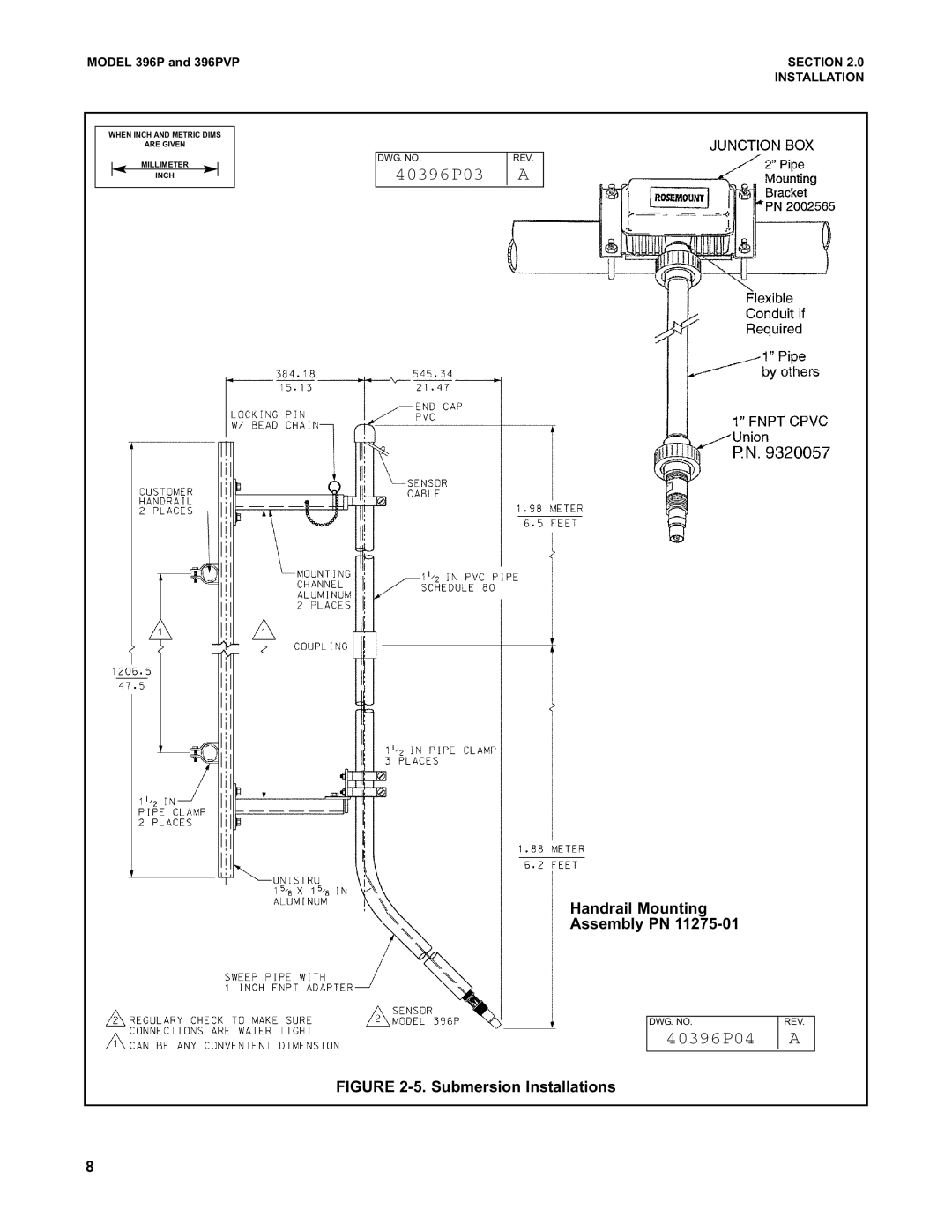 Emerson Process Management 396PVP instruction manual 40396P03, 40396P04 