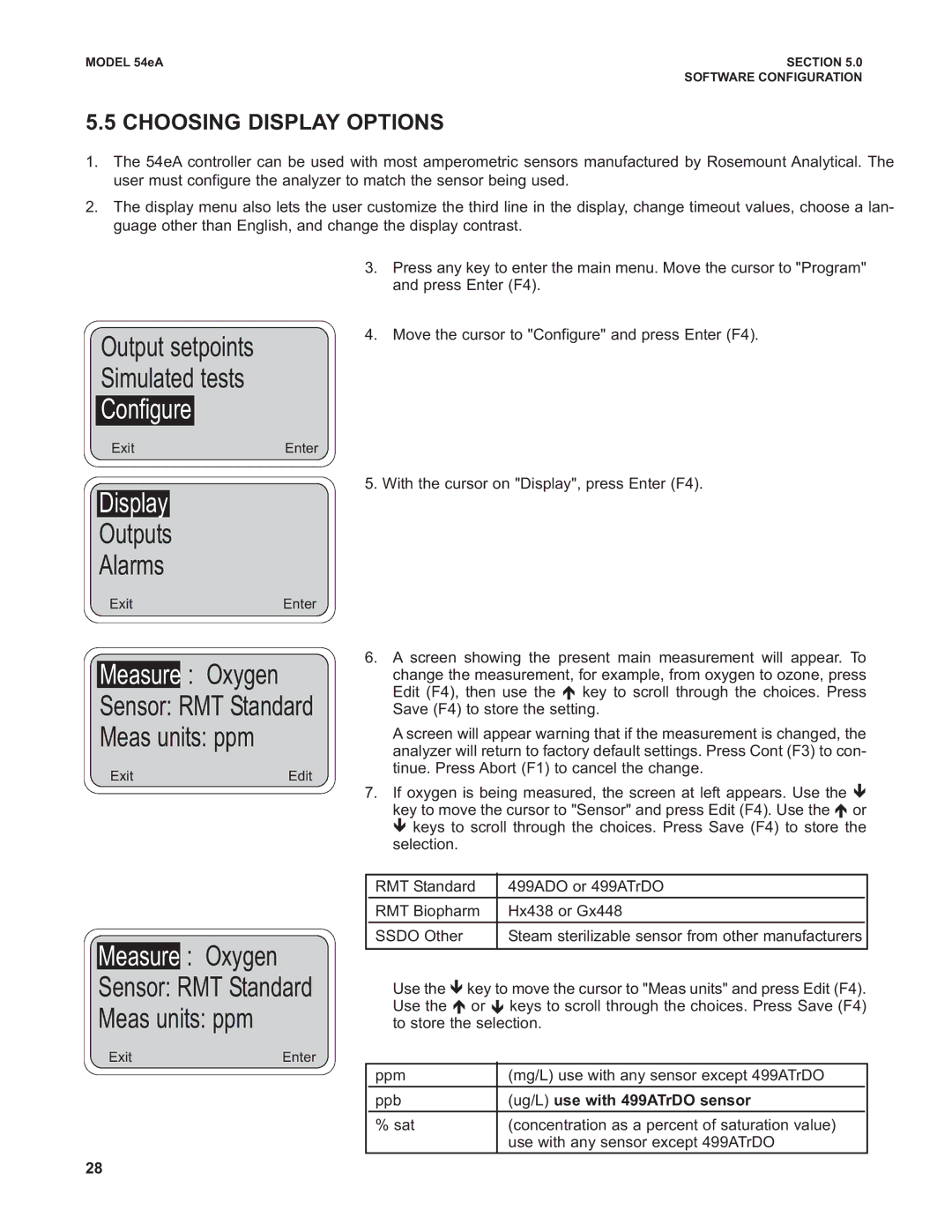 Emerson Process Management 53eA instruction manual Configure, Display 