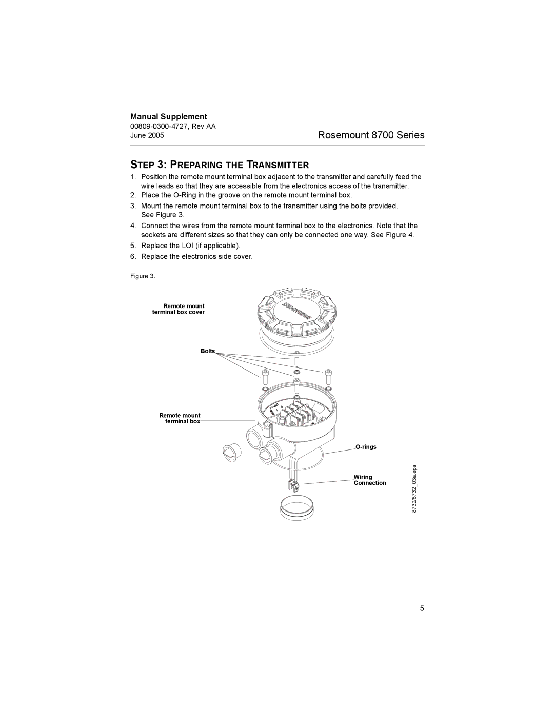 Emerson Process Management 8700 manual Preparing the Transmitter 