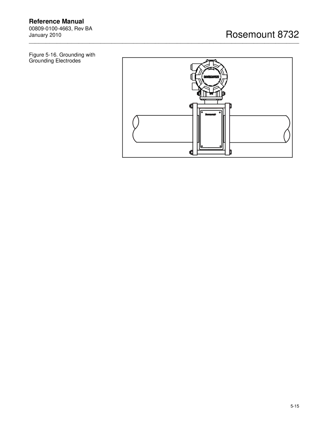 Emerson Process Management 8732 manual Grounding with Grounding Electrodes 