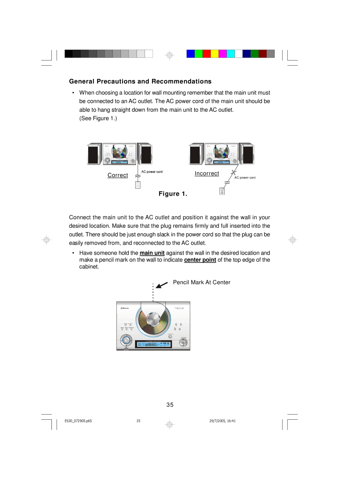 Emerson Process Management ES30 owner manual General Precautions and Recommendations 