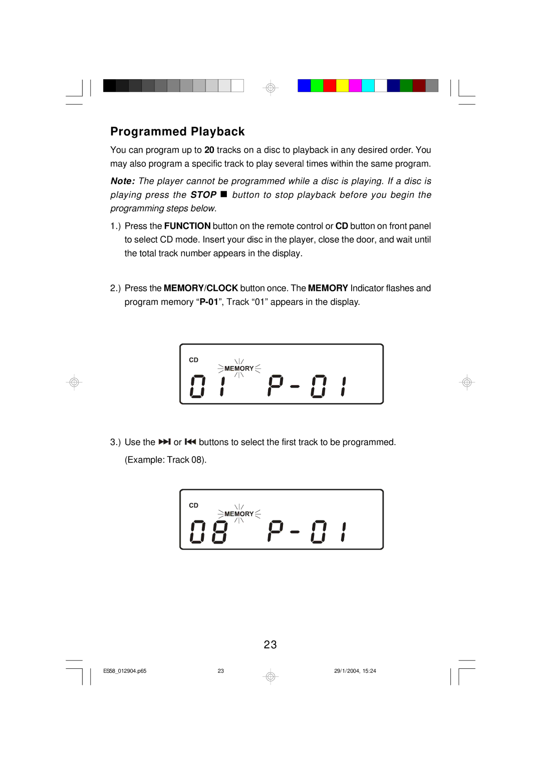 Emerson Process Management ES58 owner manual Programmed Playback 