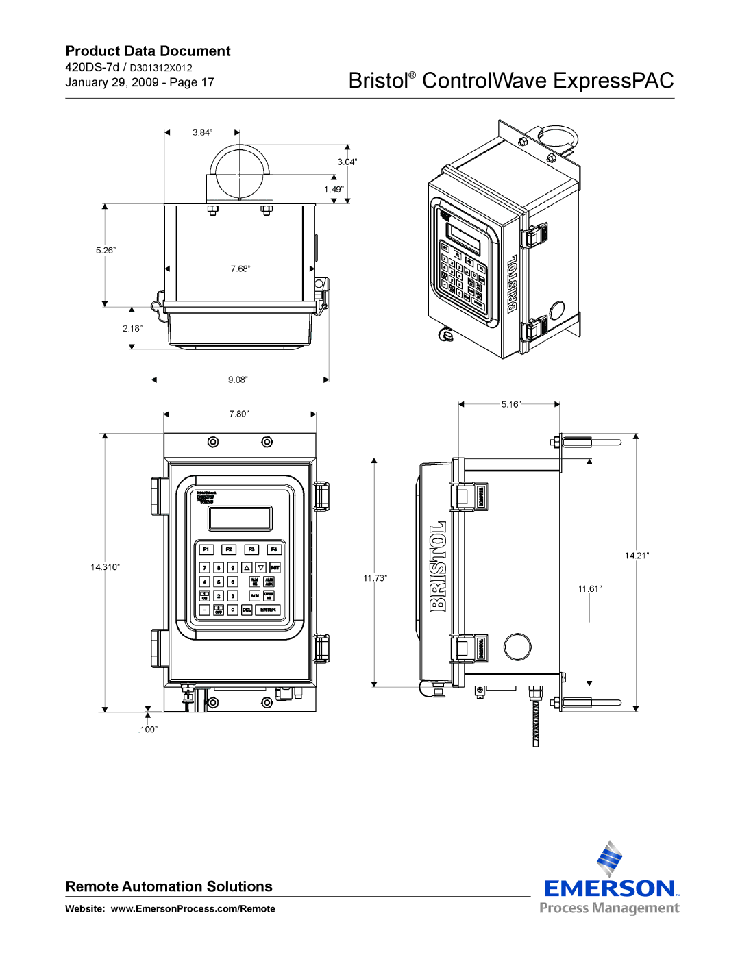 Emerson Process Management manual Bristol ControlWave ExpressPAC 