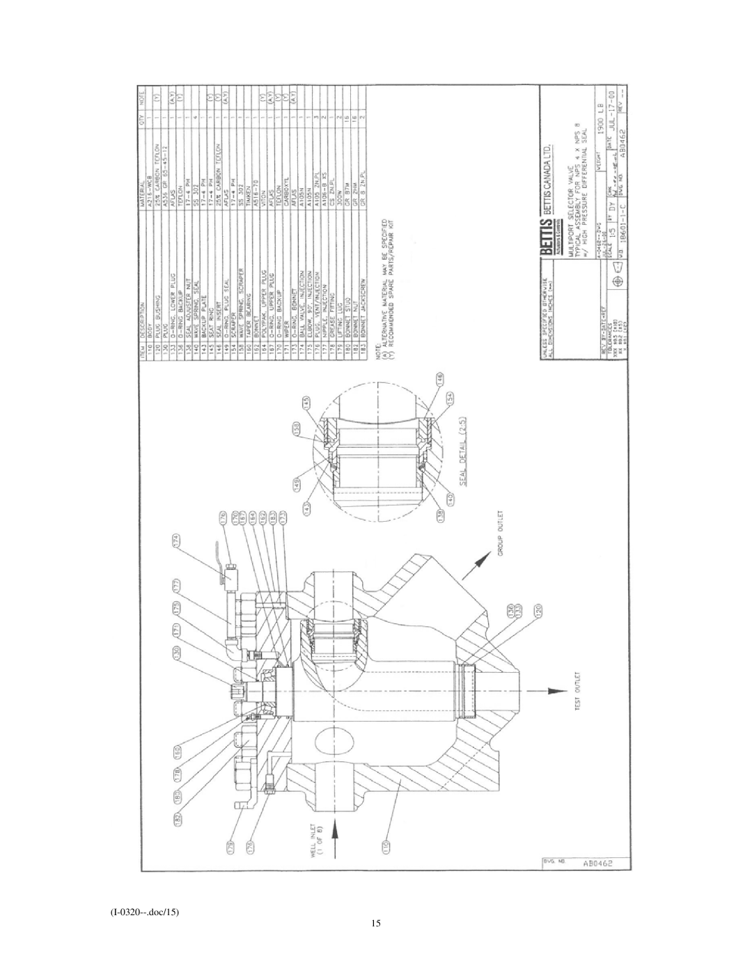 Emerson Process Management I-0320 service manual 0320--.doc/15 