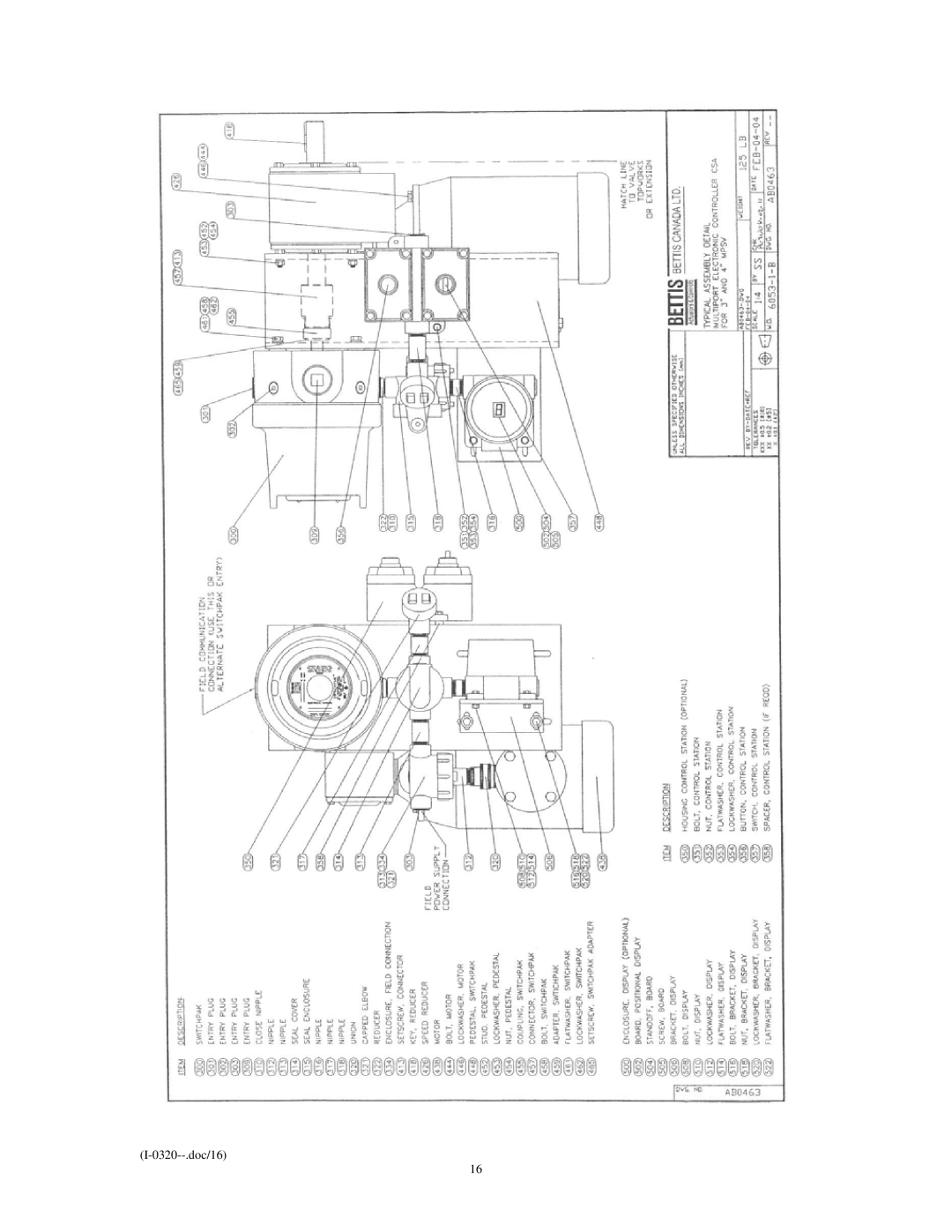 Emerson Process Management I-0320 service manual 0320--.doc/16 