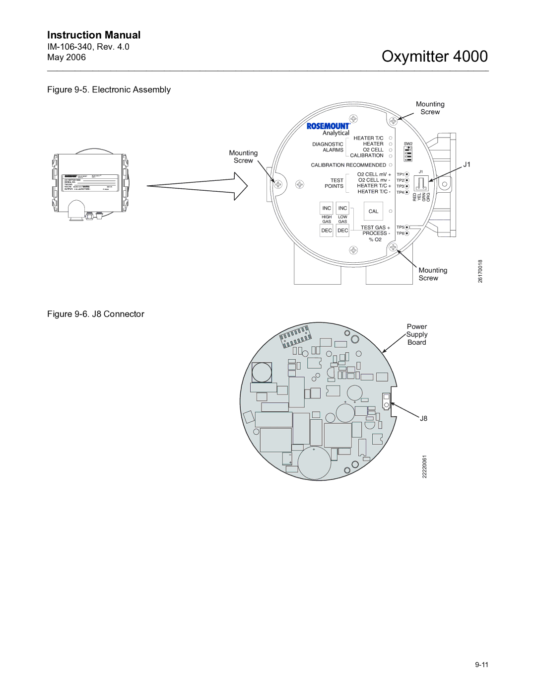 Emerson Process Management IM-106-340 instruction manual Electronic Assembly 