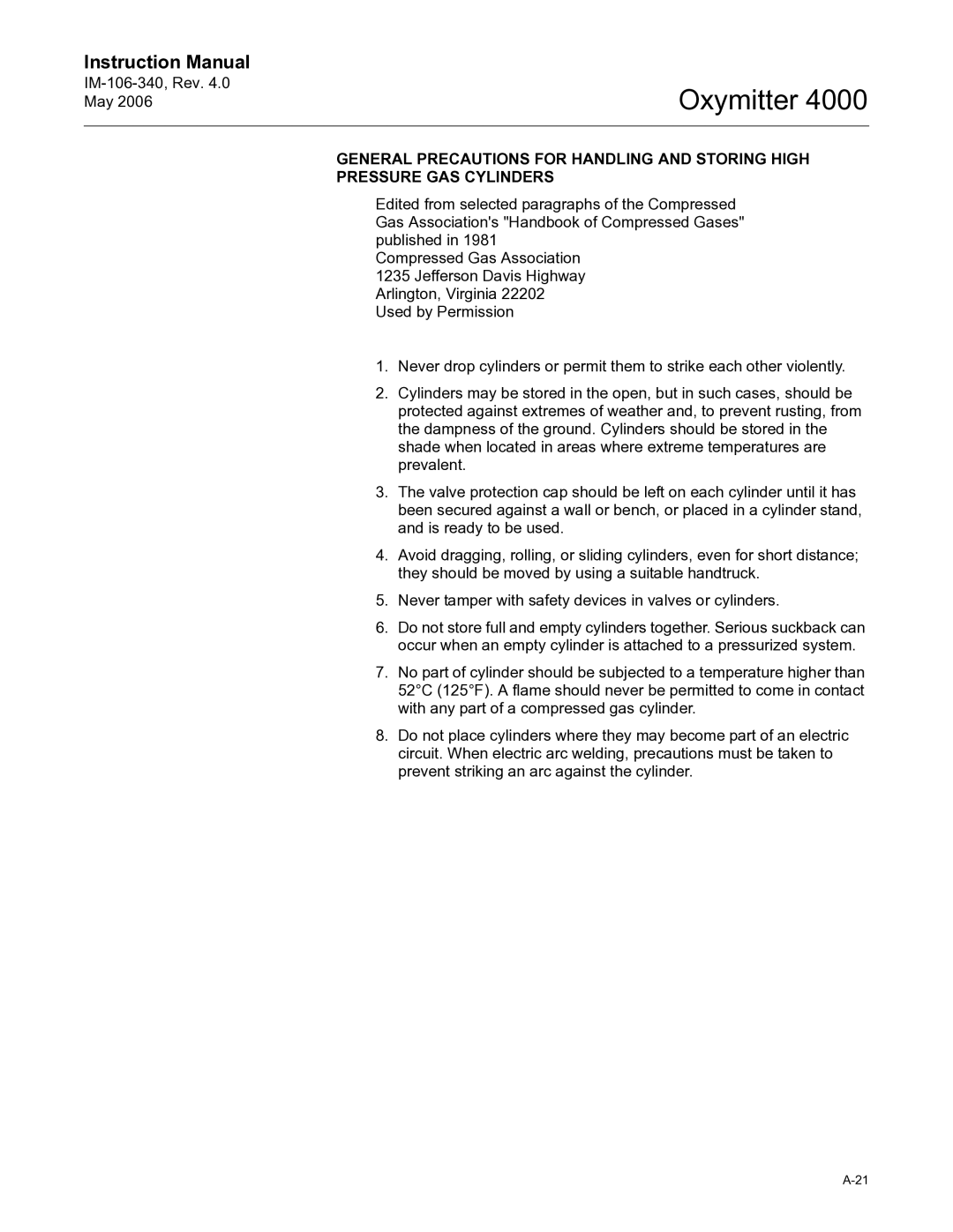 Emerson Process Management IM-106-340 instruction manual Oxymitter 