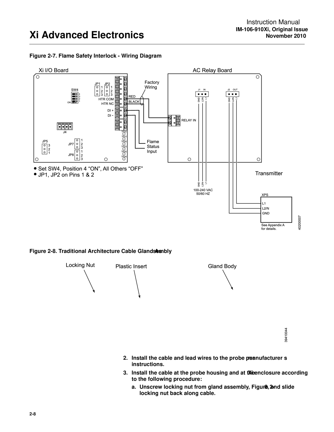 Emerson Process Management IM-106-910Xi instruction manual Flame Safety Interlock Wiring Diagram 