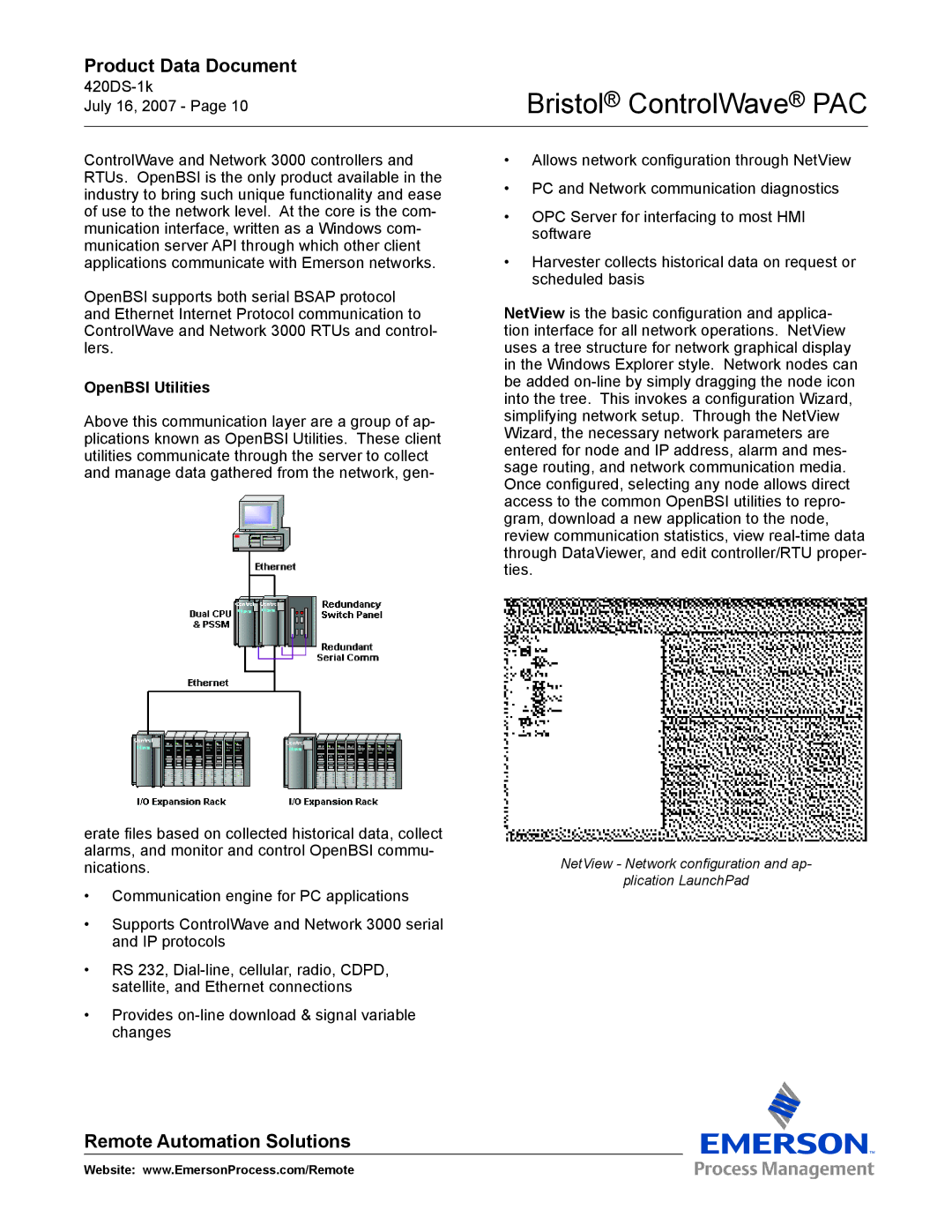 Emerson Process Management PAC manual OpenBSI Utilities 