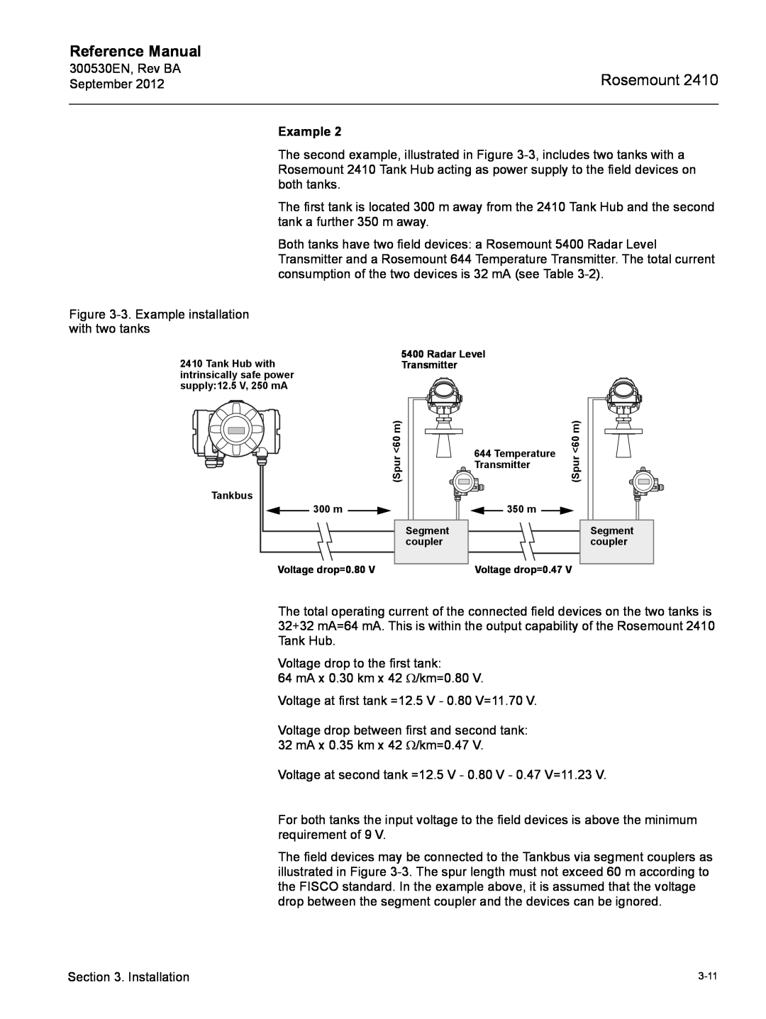 Emerson Process Management Rosemount 2410 manual Reference Manual, Example, Radar Level, Segment 
