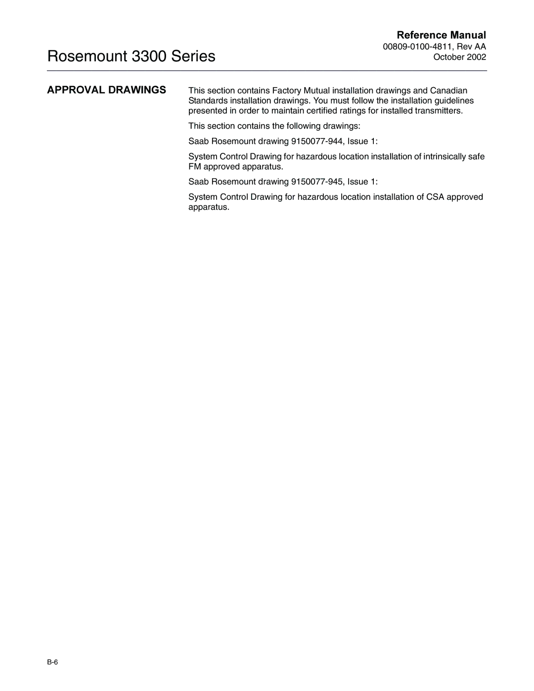 Emerson Process Management rosemount 3300 series manual Rosemount 3300 Series 